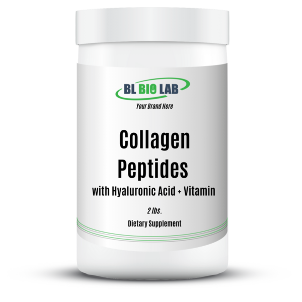 Private Label Collagen Peptides with Hyaluronic Acid + Vitamin C Manufacturing